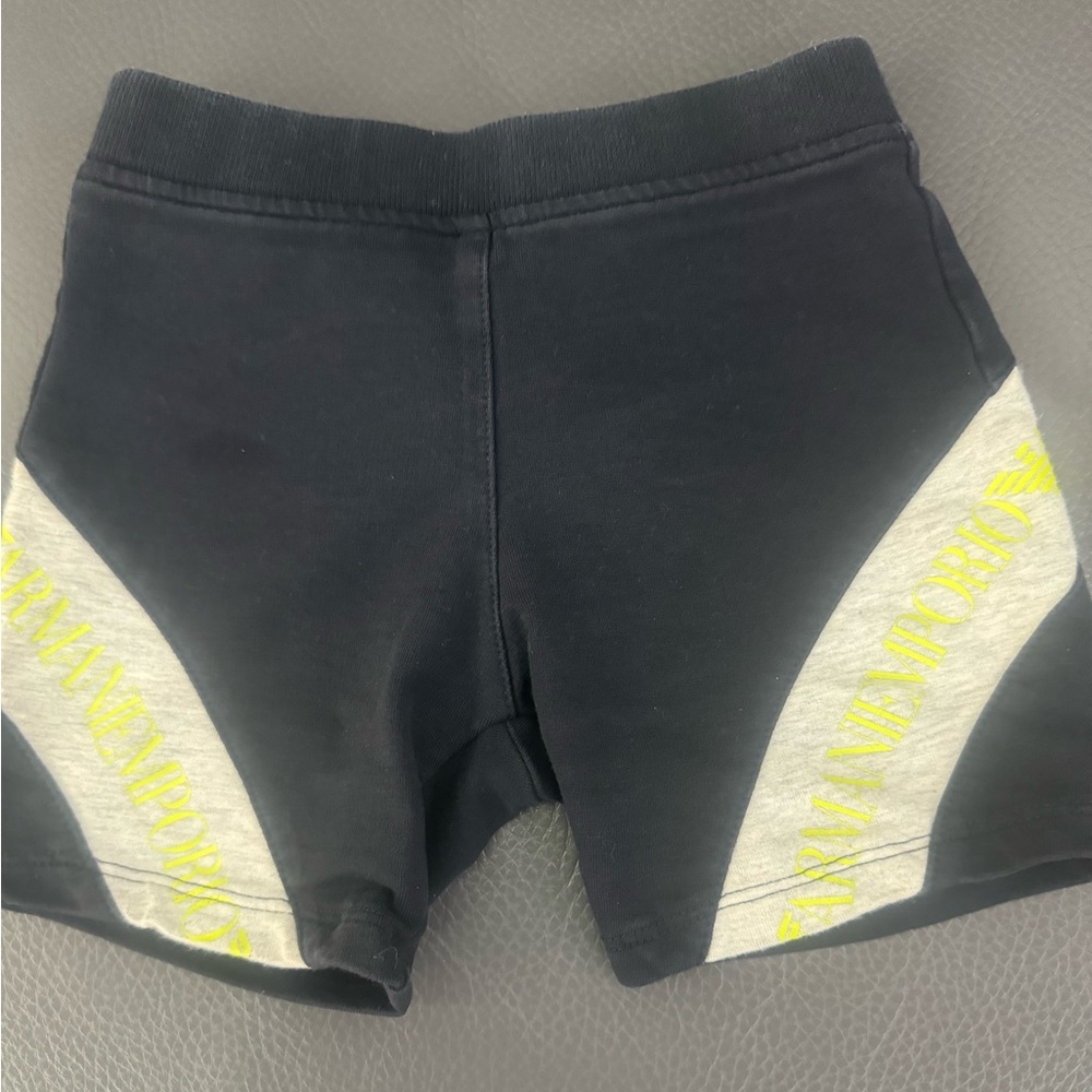 Used navy baby boy Armani shorts 3-6 months